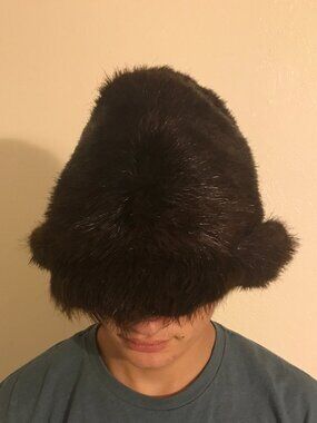 Authentic Italian Beaver hat with cap and furled sides